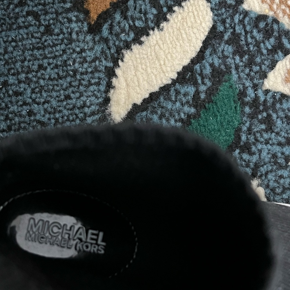 Michael Kors Black Skyler Stretch Knit Sock High Top Bootie Sneakers Size 6.5! - Picture 12 of 12